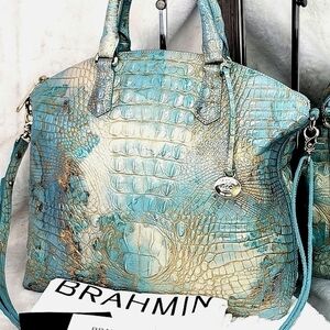 Brahmin Rare Melbourne Duxbury Satchel Purse Shoulder Bag NEW